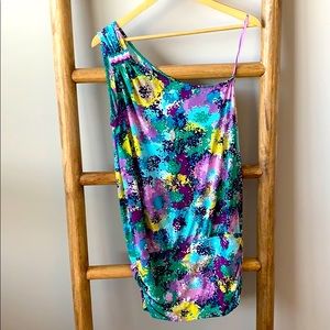 BCBG MAXAZRIA one shoulder dress